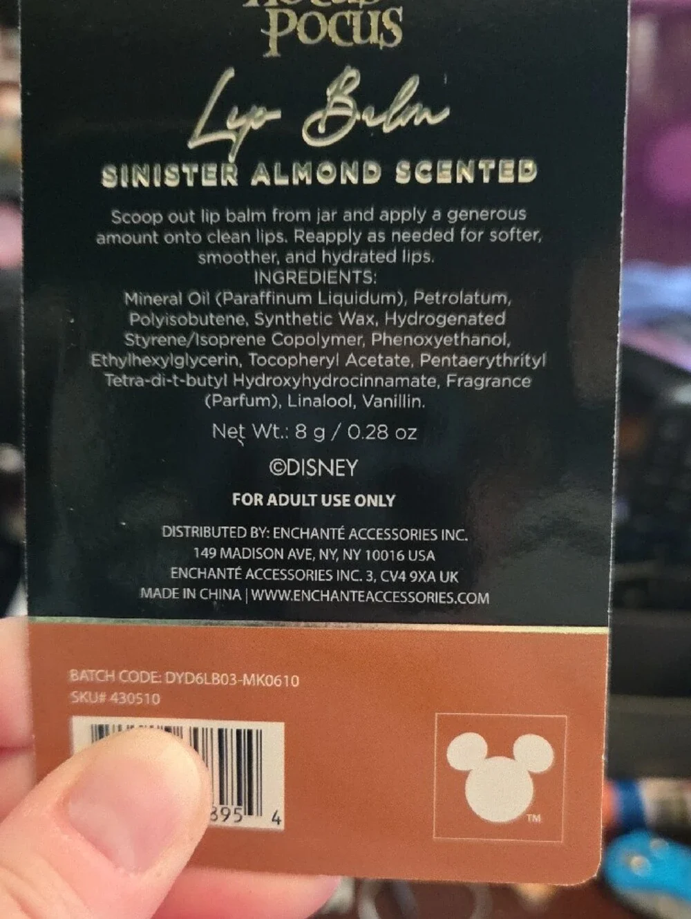Disney Hocus Pocus Black Cauldron Lip Balms